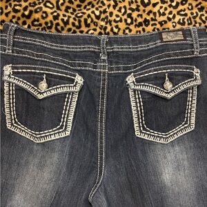 Earl Jeans Dark Blue Boot Cut with Contrast Stitching